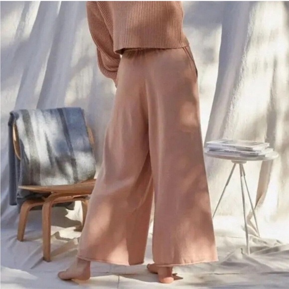 Lunya NEW IN PACKAGE Cozy Cotton Silk Relaxed Pants Nutmeg Size Medium - Picture 4 of 10